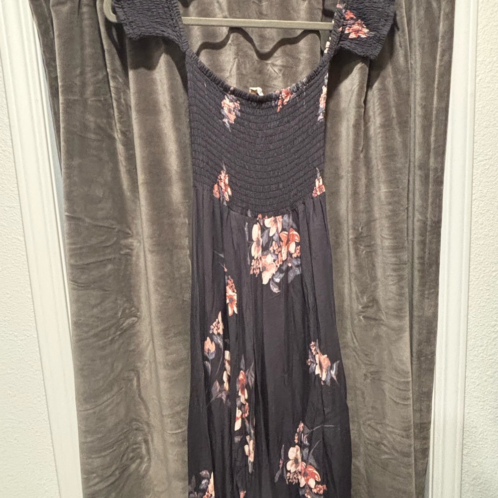 Floral Black Dress